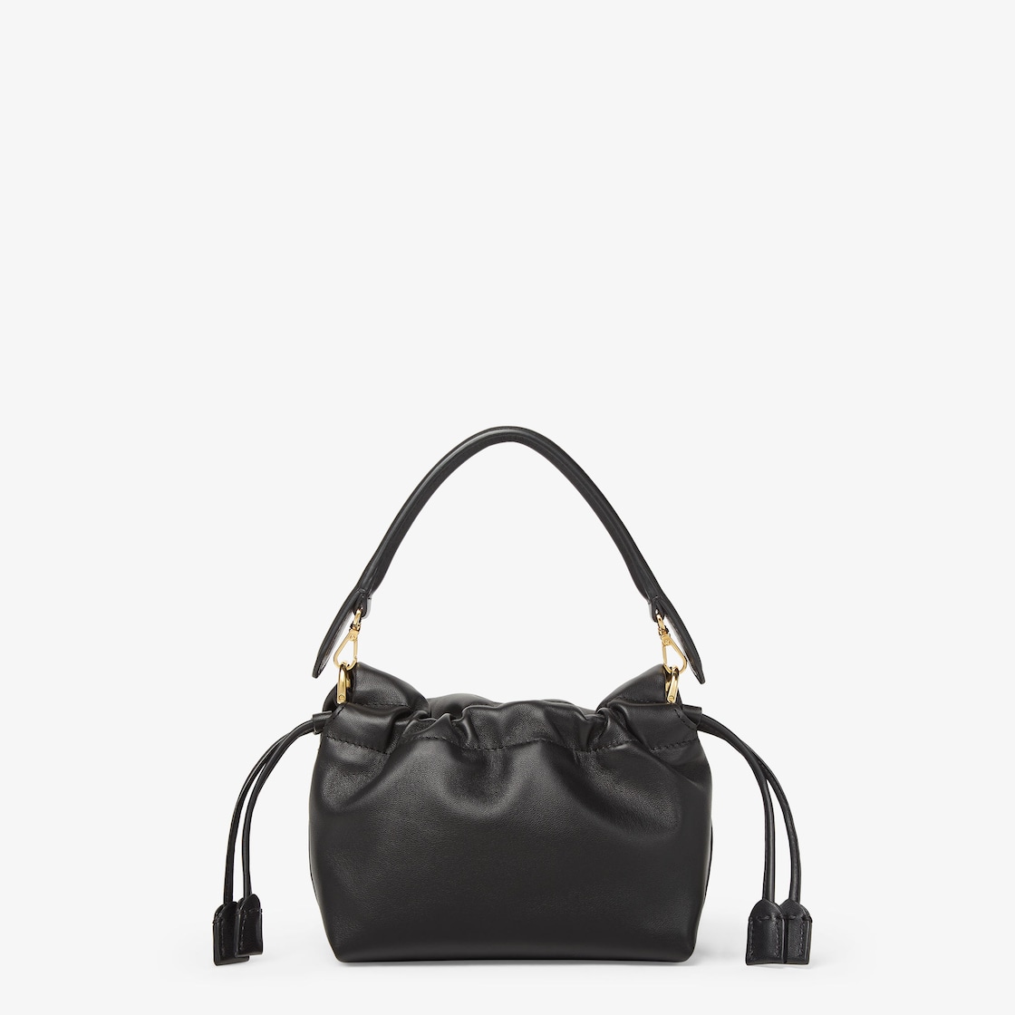 FENDI Mamma Baguette Small Black nappa leather mini bag - Image 4